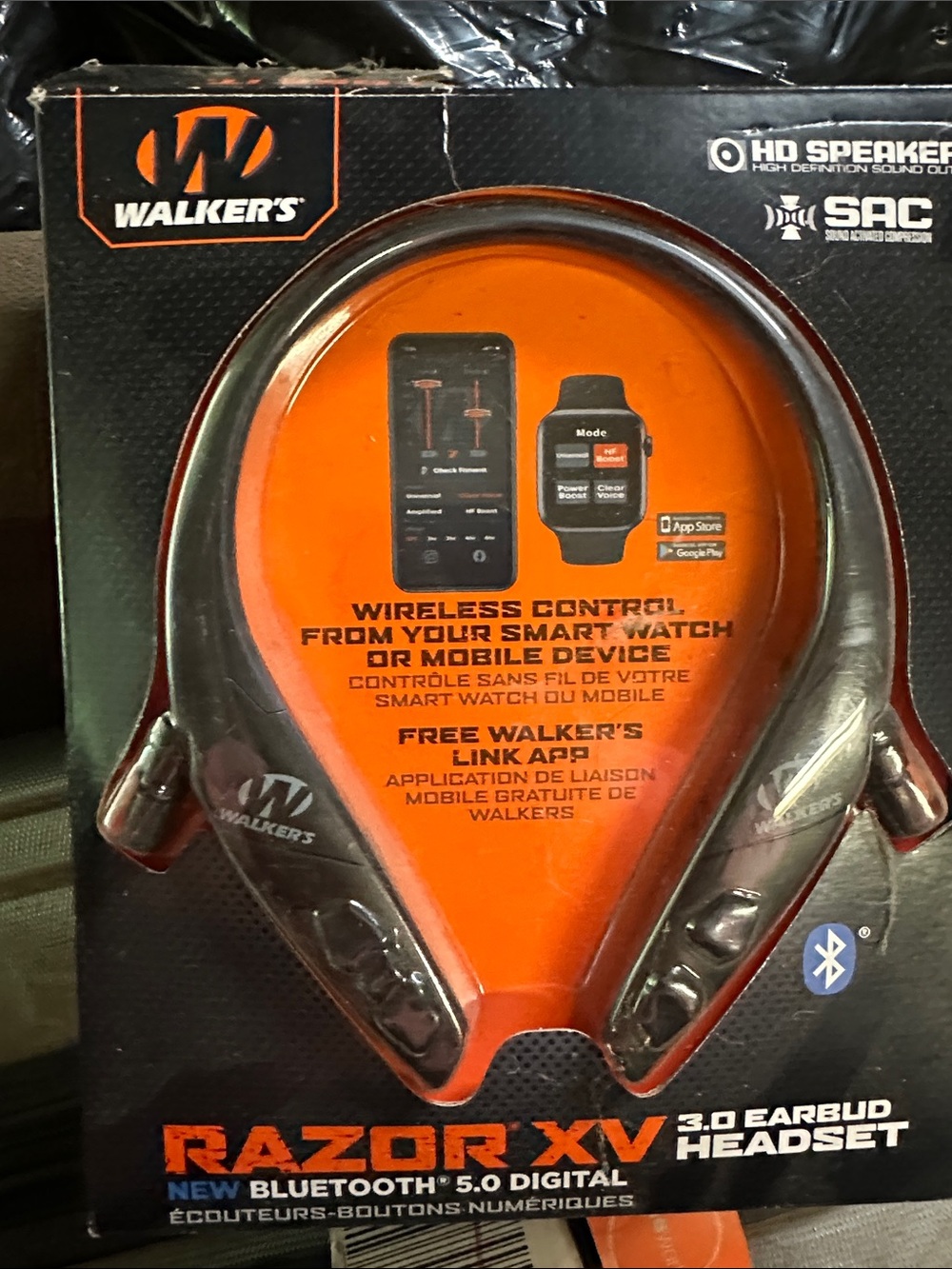 Walker's Razor XV Bluetooth 5.0 Neckband Headset - Orange